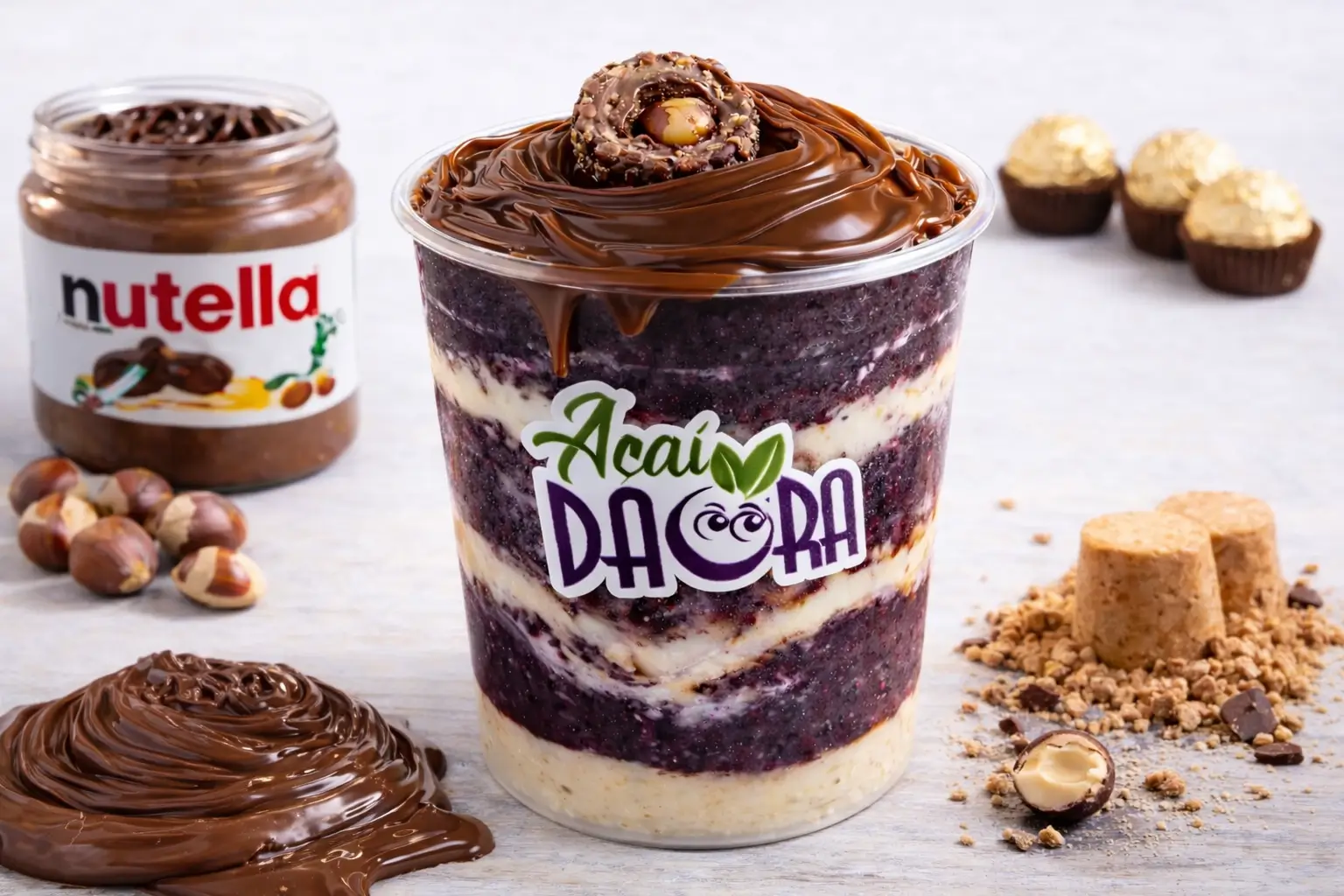 Açaí Premium Nutella + Ferrero Rocher – 500ml
